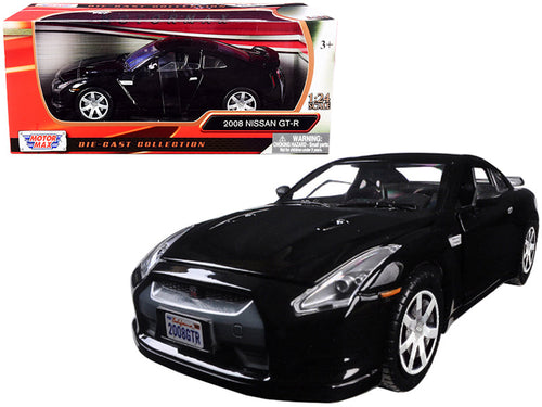 Load image into Gallery viewer, 2008 Nissan GT-R R35 Gloss Black 1/24 Diecast Model Car by Motormax
