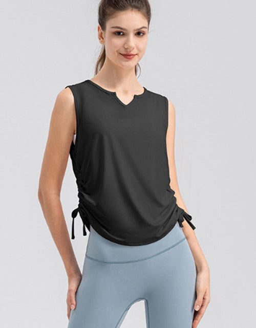 Load image into Gallery viewer, Notched Wide Strap Active Tank
