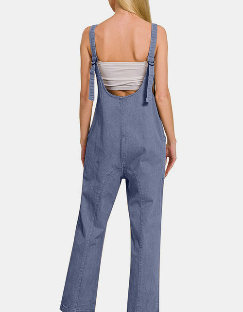 Load image into Gallery viewer, Zenana Pocketed Wide Strap Jumpsuit
