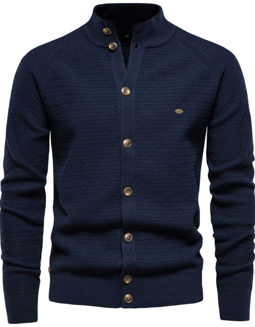Load image into Gallery viewer, Men's Button Down Long Sleeve Cardigan
