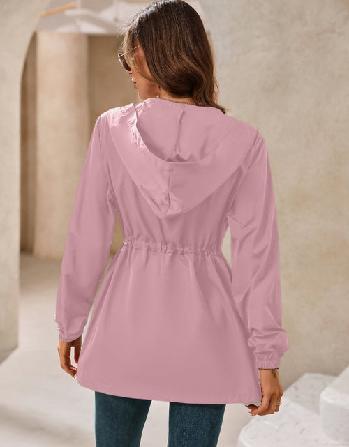 Load image into Gallery viewer, Ivy Lane Outdoor Waterproof Long Sleeve Hooded Windbreaker
