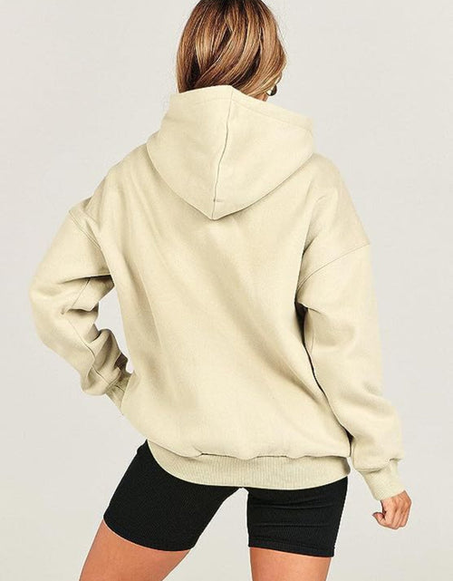 Load image into Gallery viewer, Dropped Shoulder Long Sleeve Hoodie
