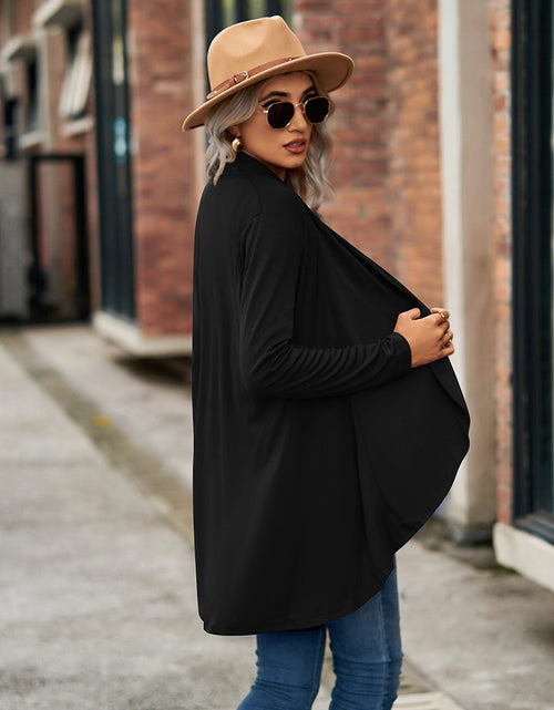 Load image into Gallery viewer, Open Front Long Sleeve Cardigan
