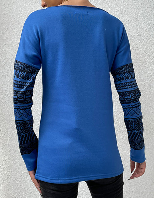 Load image into Gallery viewer, Shiny Printed Drop Shoulder Tunic Top
