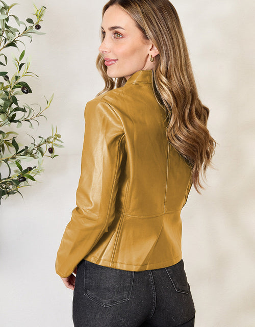 Load image into Gallery viewer, Mock Neck Zip Up Jacket

