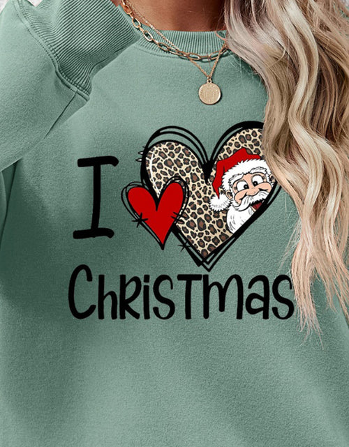 Load image into Gallery viewer, CHRISTMAS Graphic Round Neck Sweatshirt
