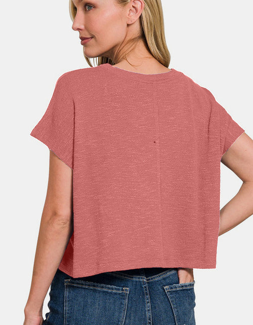 Load image into Gallery viewer, Zenana Round Neck Short Sleeve T-Shirt
