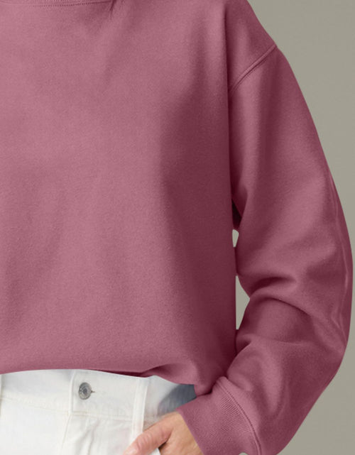 Load image into Gallery viewer, Round Neck Long Sleeve Sweatshirt
