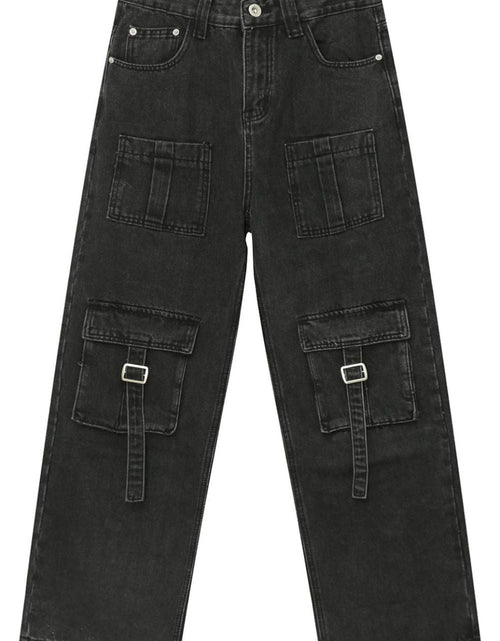 Load image into Gallery viewer, Mid Rise Men's Jeans with Cargo Pockets
