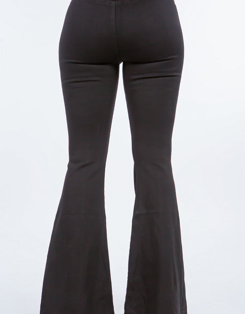 Load image into Gallery viewer, American Bazi High Waist Pull On Flare Jeans
