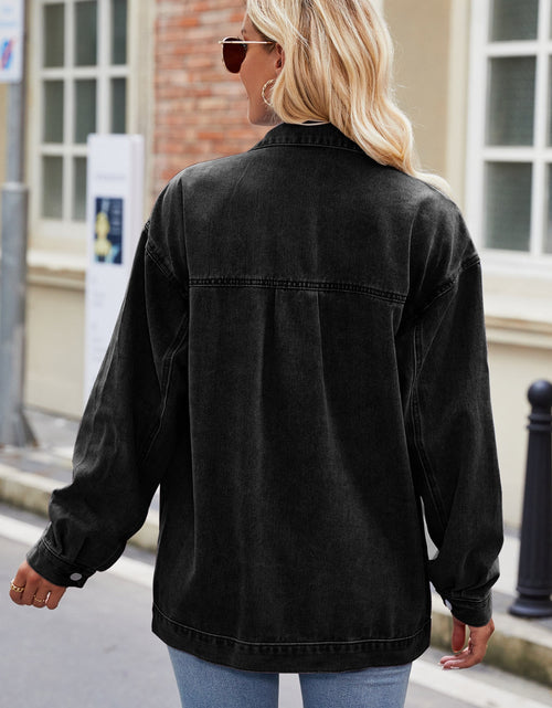 Load image into Gallery viewer, Button Up Denim Jacket with Pockets
