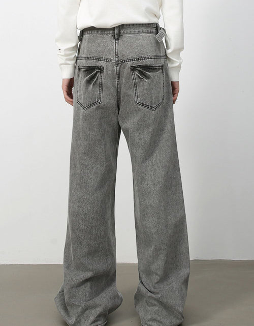 Load image into Gallery viewer, Men's Wide Leg Jeans with Pockets
