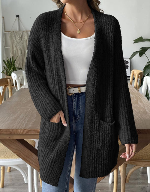Load image into Gallery viewer, Open Front Long Sleeve Cardigan
