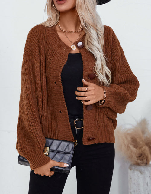 Load image into Gallery viewer, Button Down Long Sleeve Cardigan
