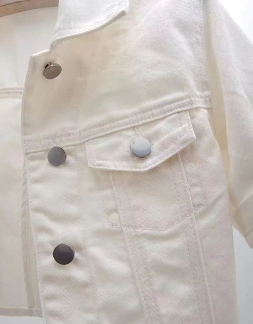 Load image into Gallery viewer, Full Size Cropped  Denim Jacket Plus Size
