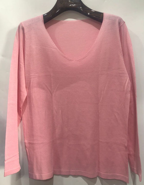 Load image into Gallery viewer, Men's Full Size V-Neck Long Sleeve T-Shirt Plus Size
