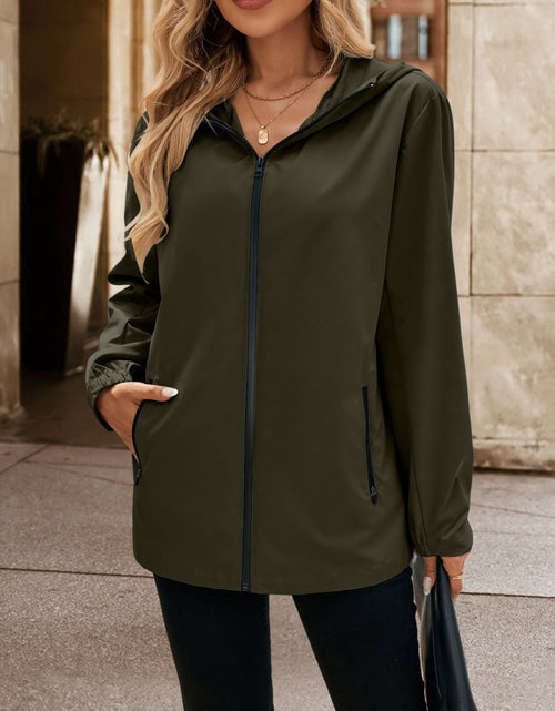Load image into Gallery viewer, Ivy Lane Pocketed Zip Up Hooded Jacket
