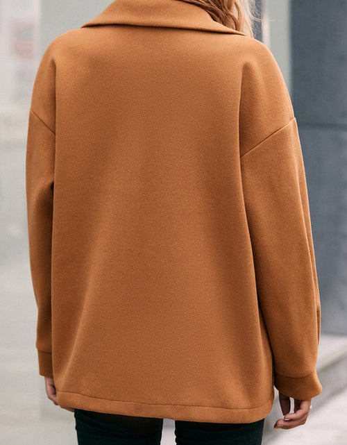 Load image into Gallery viewer, Ivy Lane Pocketed Snap Down Dropped Shoulder Jacket
