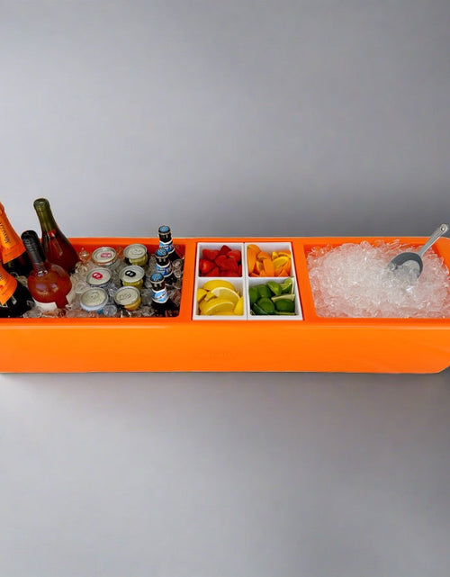 Load image into Gallery viewer, REVO Party Barge Cooler| Orange Burst | Insulated Beverage Tub by REVO COOLERS, LLC
