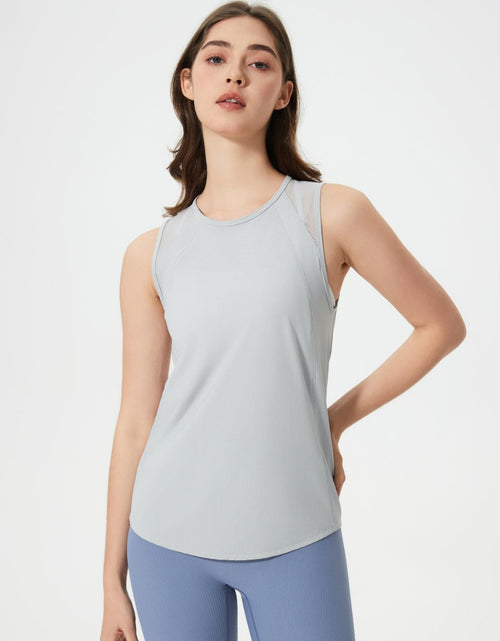 Load image into Gallery viewer, Millennia Cutout Back Round Neck Active Tank
