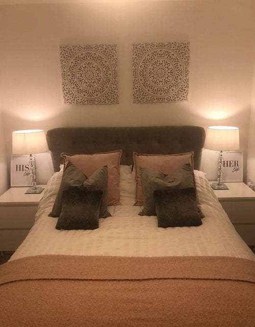 Load image into Gallery viewer, His &amp; Hers Side Bold Couple Black Set Of 2 Bedroom Prints by WinsterCreations™ Official Store
