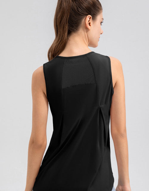 Load image into Gallery viewer, Round Neck Wide strap Active Tank
