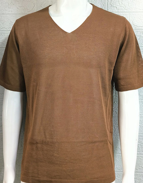 Load image into Gallery viewer, Men's V-Neck Short Sleeve T-Shirt
