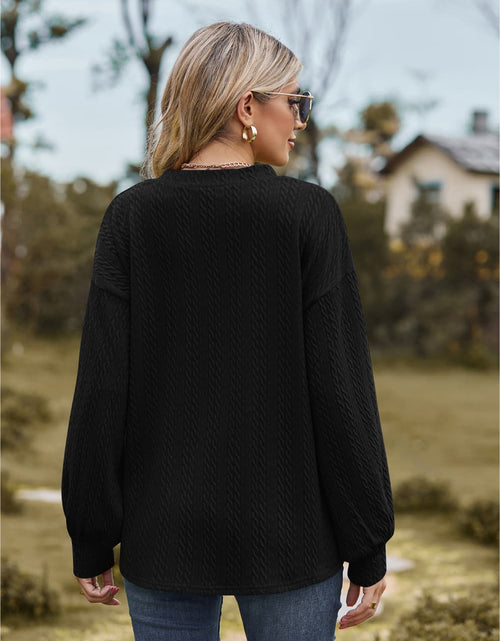 Load image into Gallery viewer, V-Neck Dropped Shoulder Blouse
