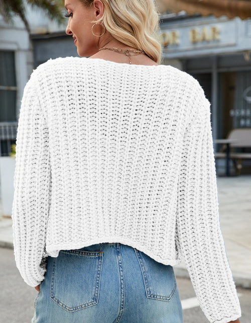 Load image into Gallery viewer, Round Neck Button Up Cardigan with Pockets

