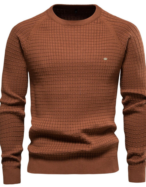 Load image into Gallery viewer, Texture Round Neck Long Sleeve Sweater
