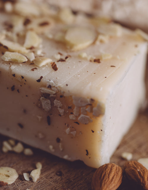 Load image into Gallery viewer, Almond Cake Organic Handmade Soap by Sweet Harvest Farms
