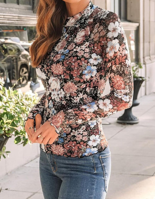 Load image into Gallery viewer, Lovelet Mock Neck Long Sleeve Top
