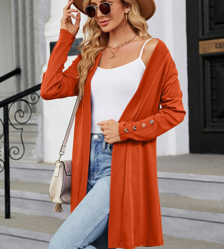 Long Sleeve Open Front Cardigan