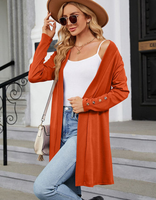 Load image into Gallery viewer, Long Sleeve Open Front Cardigan
