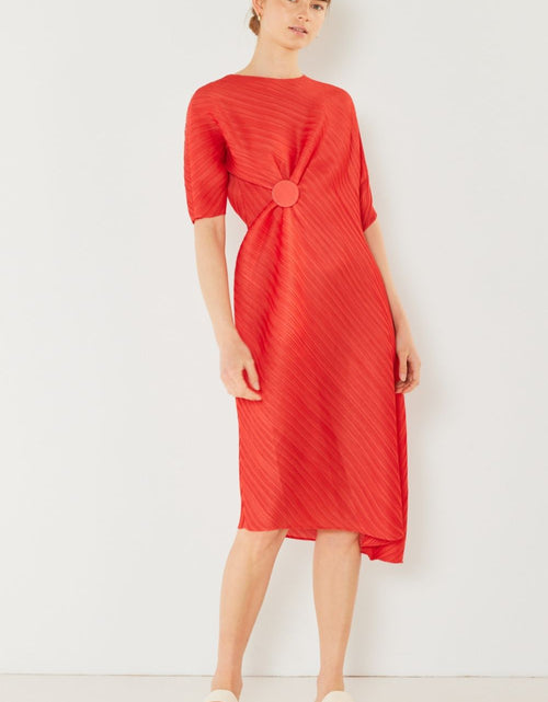 Load image into Gallery viewer, Marina West Swim Pleated Dolman Sleeve Dress
