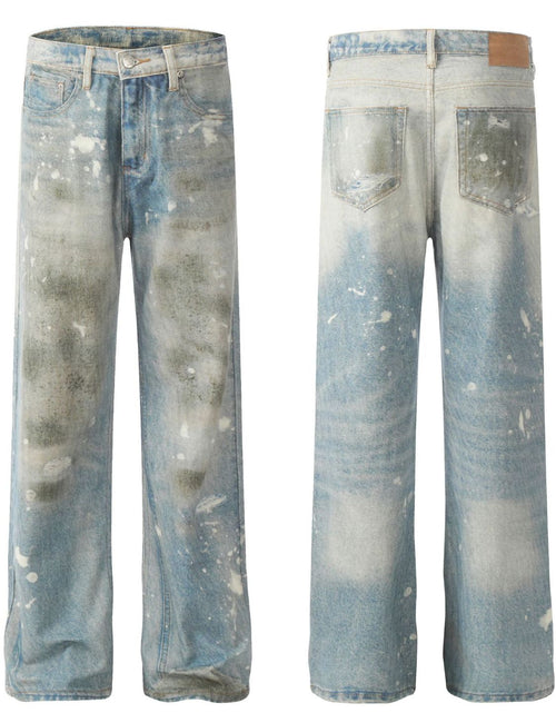 Load image into Gallery viewer, Men's Waste Soil Style Straight Leg Jeans

