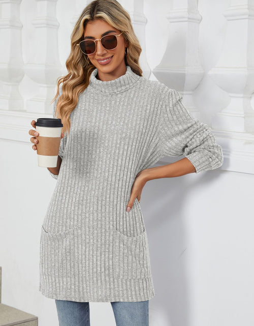 Load image into Gallery viewer, Ribbed Mock Neck Long Sleeve T-Shirt
