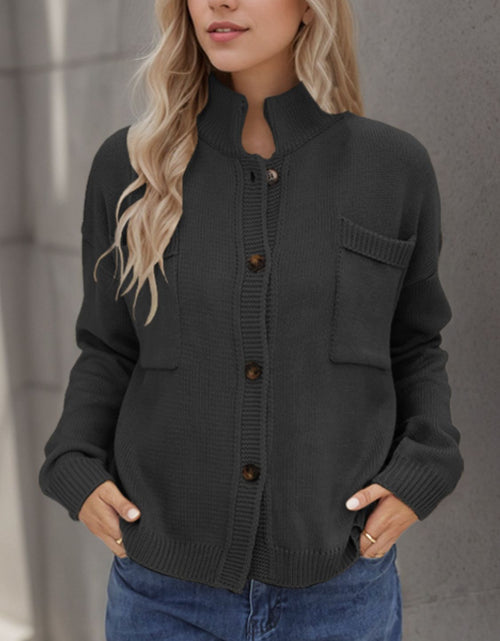 Load image into Gallery viewer, Button Up Long Sleeve Cardigan
