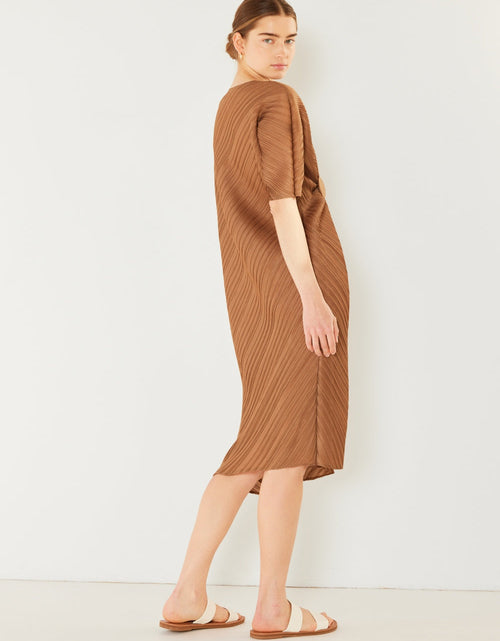 Load image into Gallery viewer, Marina West Swim Pleated Dolman Sleeve Dress
