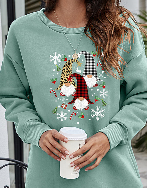 Load image into Gallery viewer, Graphic Round Neck Dropped Shoulder Sweatshirt
