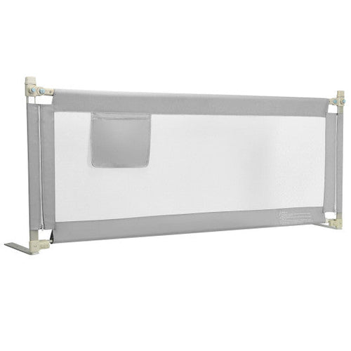 Load image into Gallery viewer, 76.8  Inch Baby Bed Rail with Double Safety Child Lock-Gray

