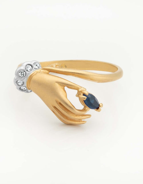 Load image into Gallery viewer, Vintage Austrian Crystals 18k Yellow Gold Matte or Polished Finish Made in USA by PVD Vintage Jewelry
