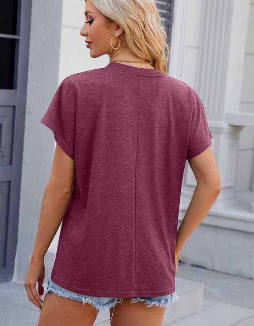 Load image into Gallery viewer, V-Neck Short Sleeve T-Shirt
