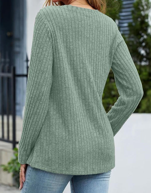 Load image into Gallery viewer, V-Neck Long Sleeve T-Shirt
