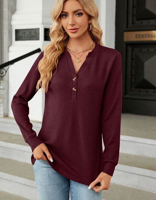 Load image into Gallery viewer, V-Neck Long Sleeve Blouse
