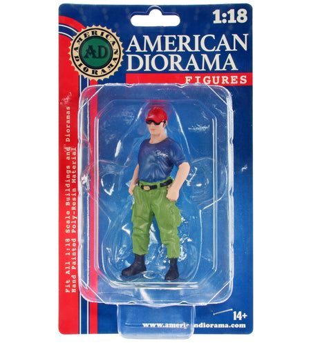 "Firefighters" Off Duty Figure for 1/18 Scale Models by American Diorama