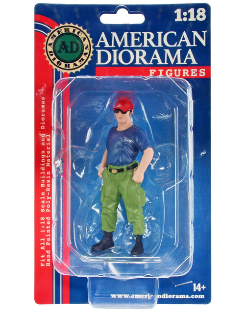Load image into Gallery viewer, "Firefighters" Off Duty Figure for 1/18 Scale Models by American Diorama
