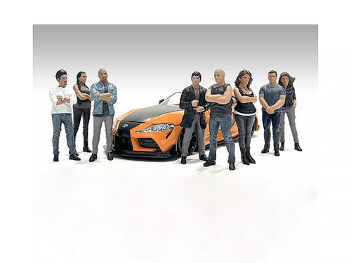 Load image into Gallery viewer, "Car Meet 3" 8 piece Figure Set for 1/18 Scale Models by American Diorama
