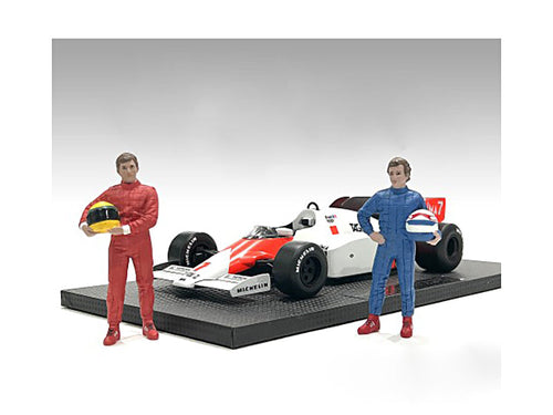 Load image into Gallery viewer, "Racing Legends" 80's Figures A and B Set of 2 for 1/18 Scale Models by American Diorama
