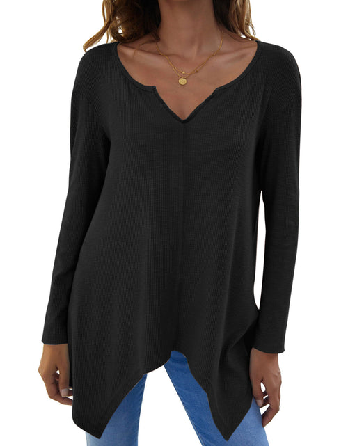 Load image into Gallery viewer, Full Size V-Neck Long Sleeve T-Shirt
